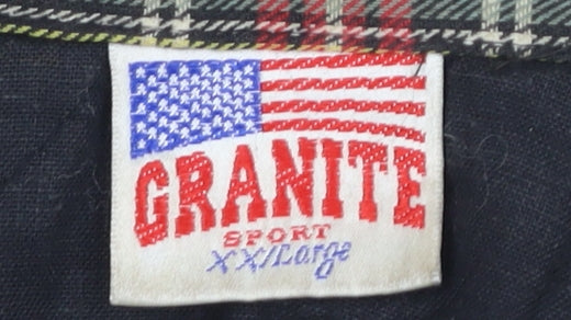 Granite Men's Multicoloured Plaid Flannel Jacket XL