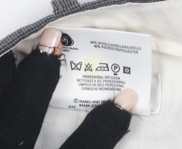 Marks & Spencer Men's Grey Wool Trousers Size M