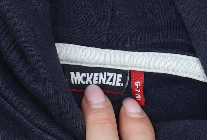 McKenzie Boys Blue Pullover Hoodie 6-7 Years