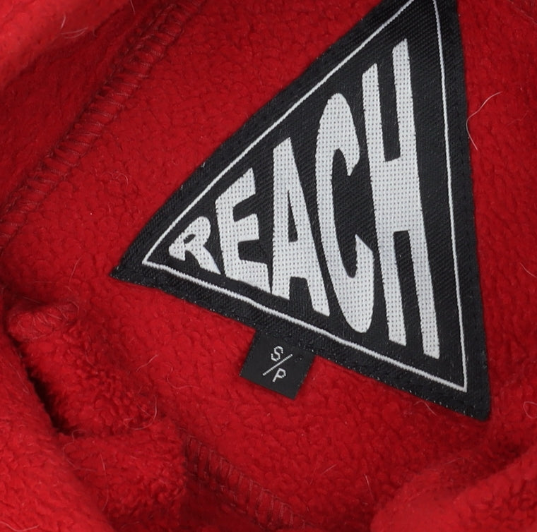 REACH Men's Red Fleece Jacket S, Lightweight Zip Outdoor