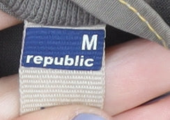 Republic Men's Beige Military Jacket, M, Cotton Blend