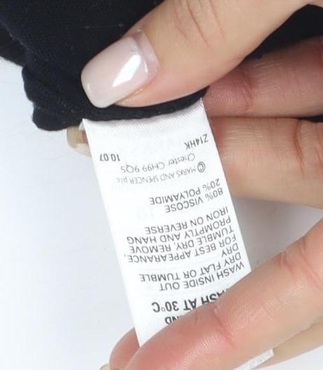 Marks & Spencer Women's Black Viscose Blouse