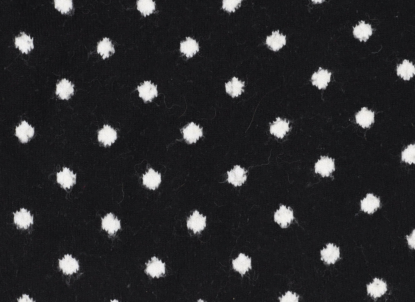 H&M Women's Black XS Crew Neck Polka Dot Pullover