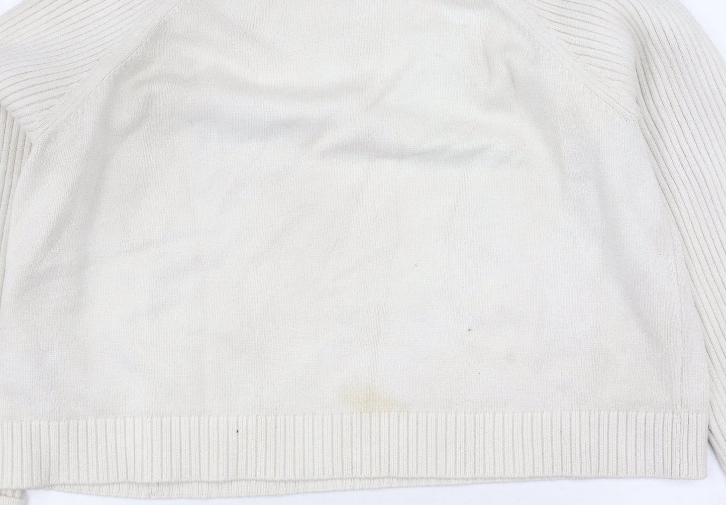 River Island Women's Ivory Roll Neck Jumper Size 12
