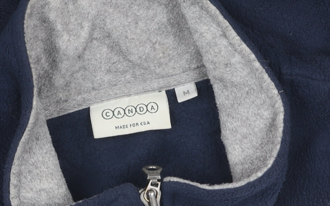 C&A Men's Blue Fleece Jacket M - Full Zip Casual