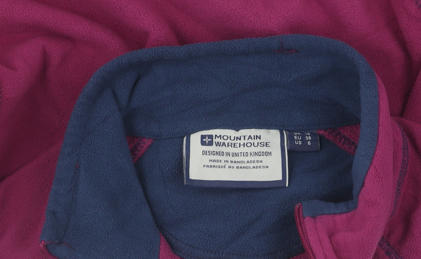 Mountain Warehouse Women's Purple Fleece Sweatshirt Size 10