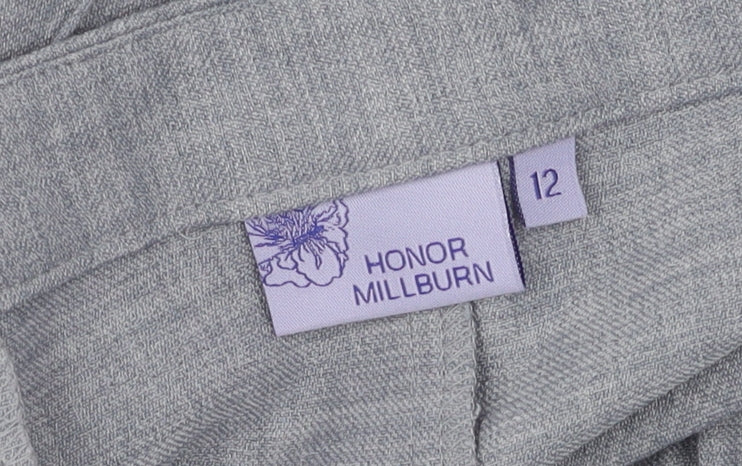 Honor Millburn Grey Women's Dress Pants, Size 12