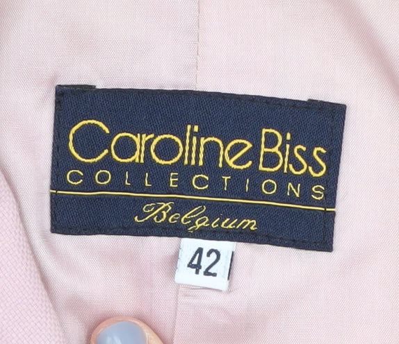 Caroline Biss Women's Pink Blazer Size 14