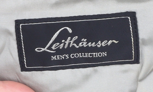 Leithäuser Grey Check Wool Blazer, 42 Regular