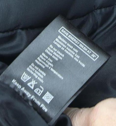 Rising Women's Black Puffer Jacket M with Hood