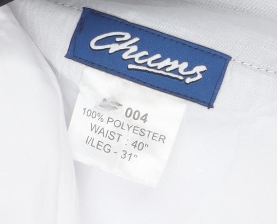 Chums Men's Black Dress Pants, Regular Fit, Size 40