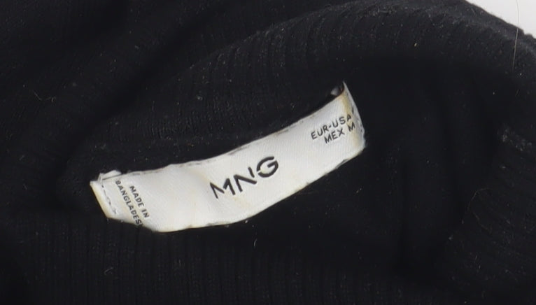 MNG Women's Black Roll Neck Pullover Jumper - Size M