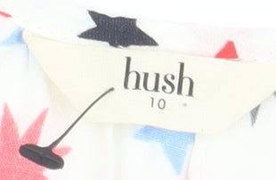 hush Women's Multicoloured Floral Tunic Blouse Size 10