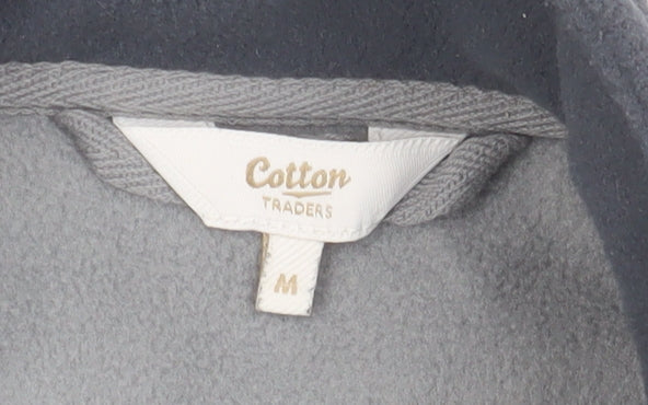 Cotton Traders Men's Grey M Full Zip Fleece Waistcoat