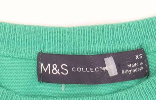 Marks & Spencer Women's Green XS Pullover Jumper