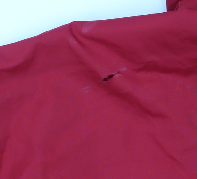 DC Men's Red S Windbreaker Jacket Hooded