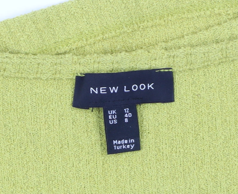 New Look Women's Yellow Pullover Jumper Size 12