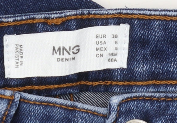 Mango Women's Blue Skinny Jeans Size 10