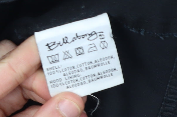 Billabong Men's XS Black Hooded Jacket with Pockets