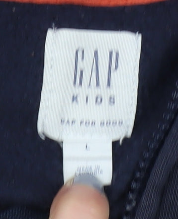 Gap Kids Boys Blue Full Zip Hoodie L 10-11 Years