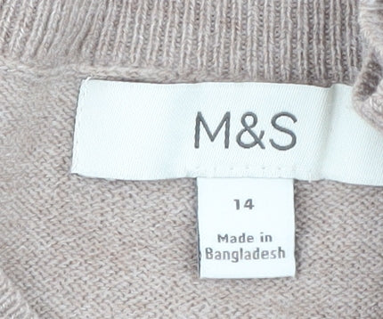 Marks & Spencer Women's Multi-Coloured Jumper Size 14