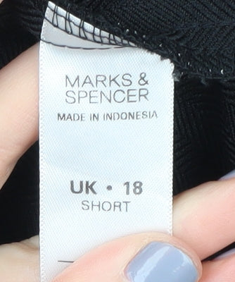 Marks & Spencer Black Women's Straight Trousers