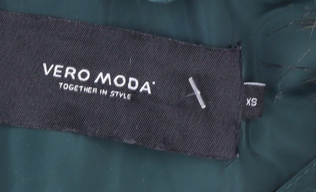 Vero Moda Women's Green Puffer Jacket XS