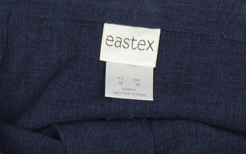 Eastex Women's Blue Straight Trousers Size 10