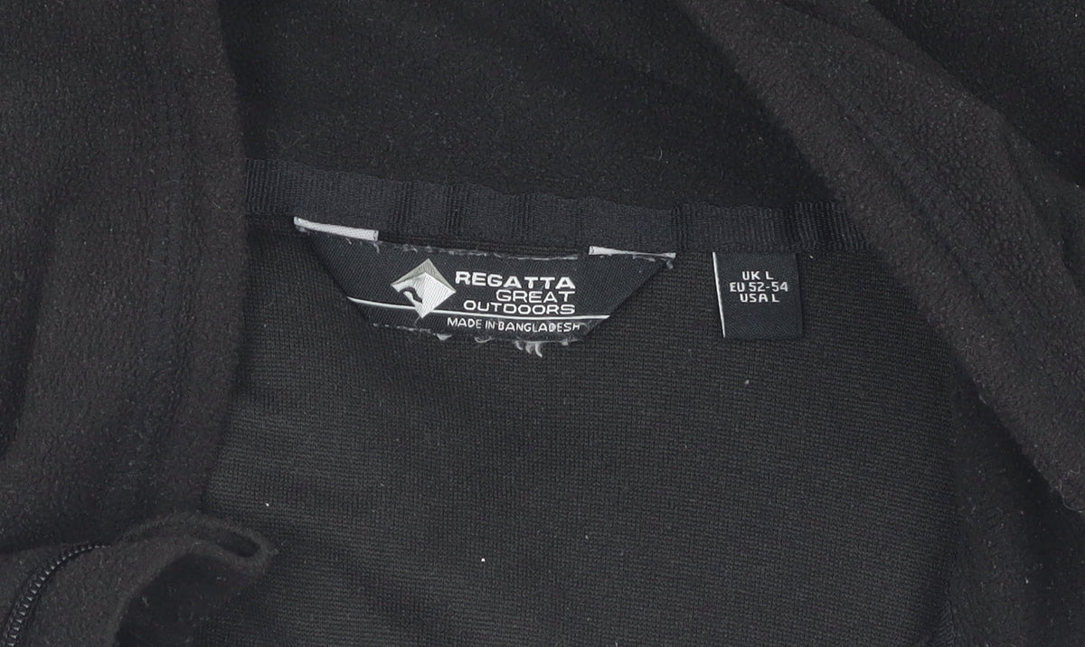 Regatta Men's Black Pullover Hoodie Size L Fleece Outdoor