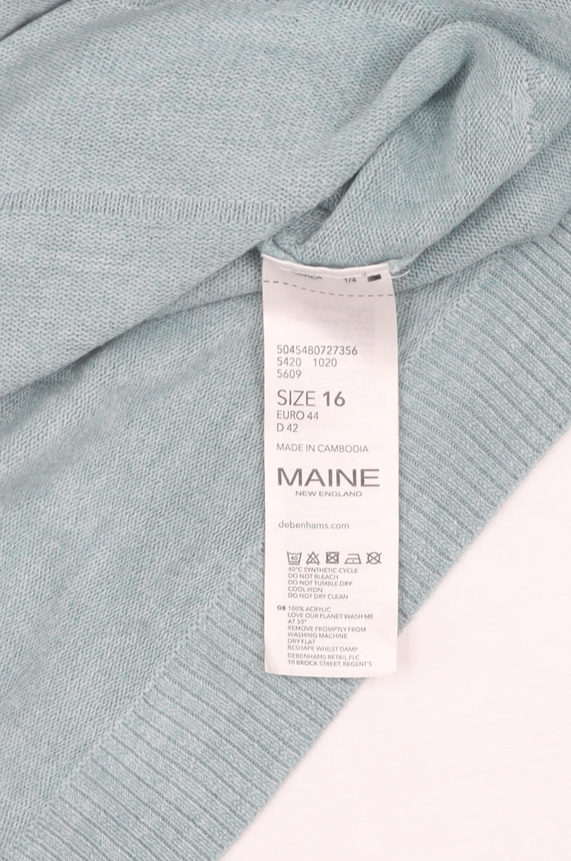 Maine Women's Blue Pullover Jumper, Size 16