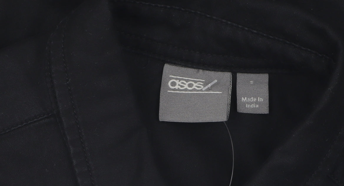 ASOS Men's Small Black Button-Up Casual Shirt