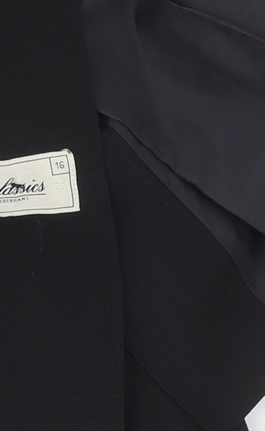 Classics by Debenhams Women's Black Suit Jacket Size 16