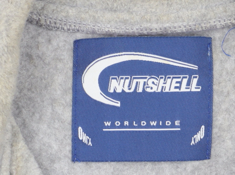 Nutshell Men's Grey Mid-Length Zip Jacket S