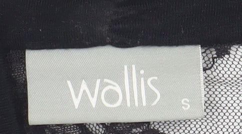 Wallis Women's Black Lace Kimono Wrap Size S