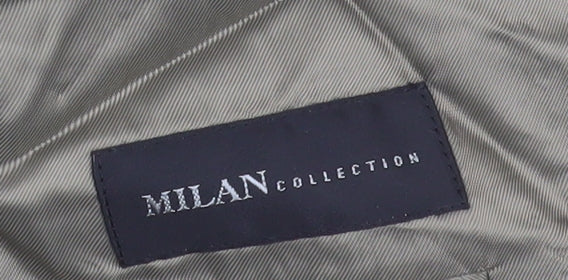 Milan Collection Men's Beige Blazer, 42L, Classic Style