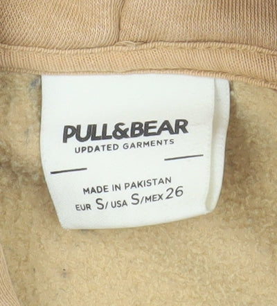 Pull & Bear Men’s Beige S Hoodie Pullover Lined