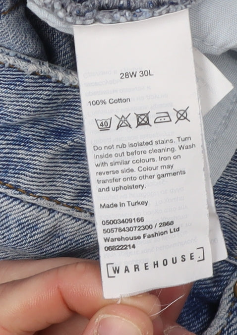 Warehouse Women’s Blue High Rise Straight Jeans