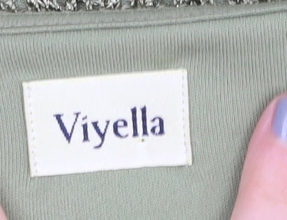 Viyella Women's Green V-Neck Pullover Jumper XL