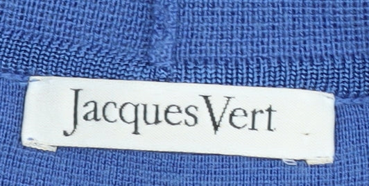 Jacques Vert Women's Blue Medium Cardigan, V-Neck, Long Sleeve