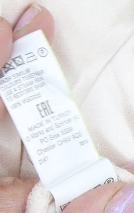 Marks & Spencer Women's Ivory Button-Up Shirt 14