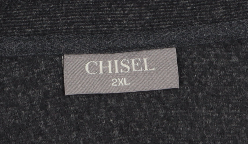 Chisel Men's Black 2XL Basic Fleece Jacket