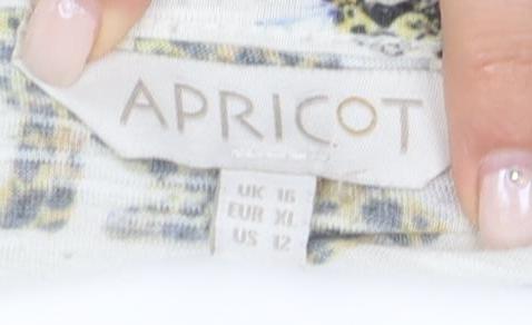 Apricot Women's White Animal Print Sleeveless T-Shirt XL
