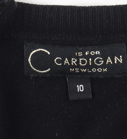 New Look Women's Black Cardigan, Size 10, Viscose Blend