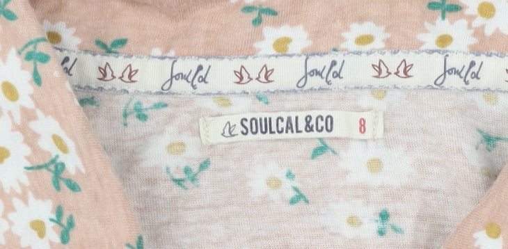 Soulcal & Co Floral Button-Up Sleeveless Shirt