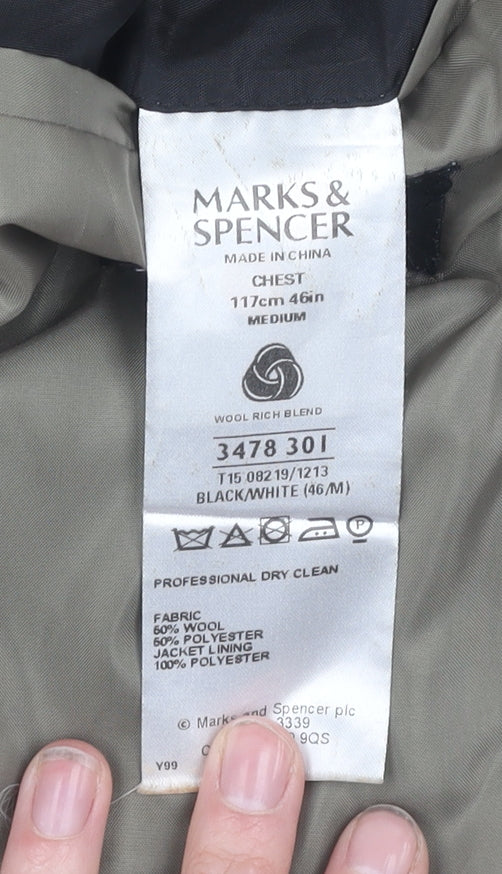 Marks & Spencer Men's Grey Blazer Jacket 46R