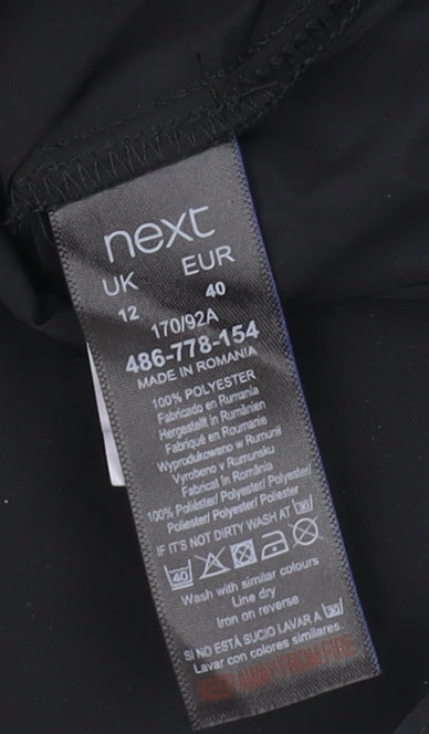 Next Women's Black Blouse, Size 12 - Stylish Casual Wear