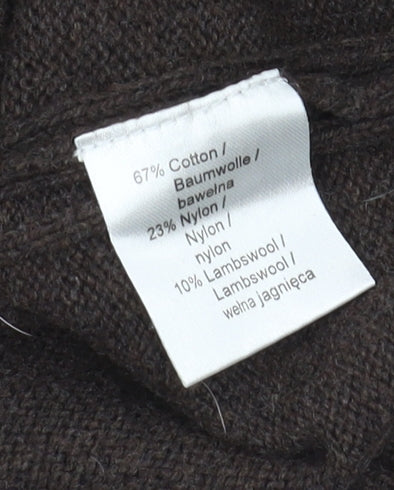 Bäumler Men's Brown v neck jumper, size L.