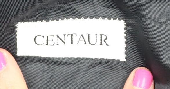 CENTAUR Men's Black Striped Wool Blazer Size 46L
