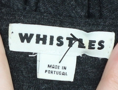 Whistles Women's Black Jersey Shift Dress Size 14