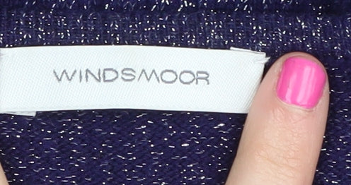Windsmoor Women's Purple Pullover Jumper Size S